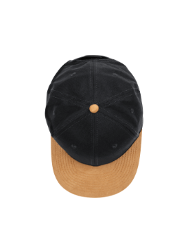 a black and tan baseball cap